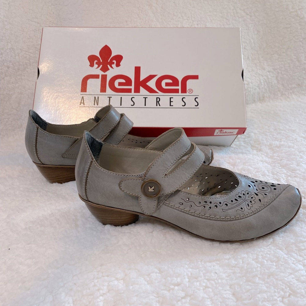 Rieker Gray Mirjam Shoes Size 6US EUC
